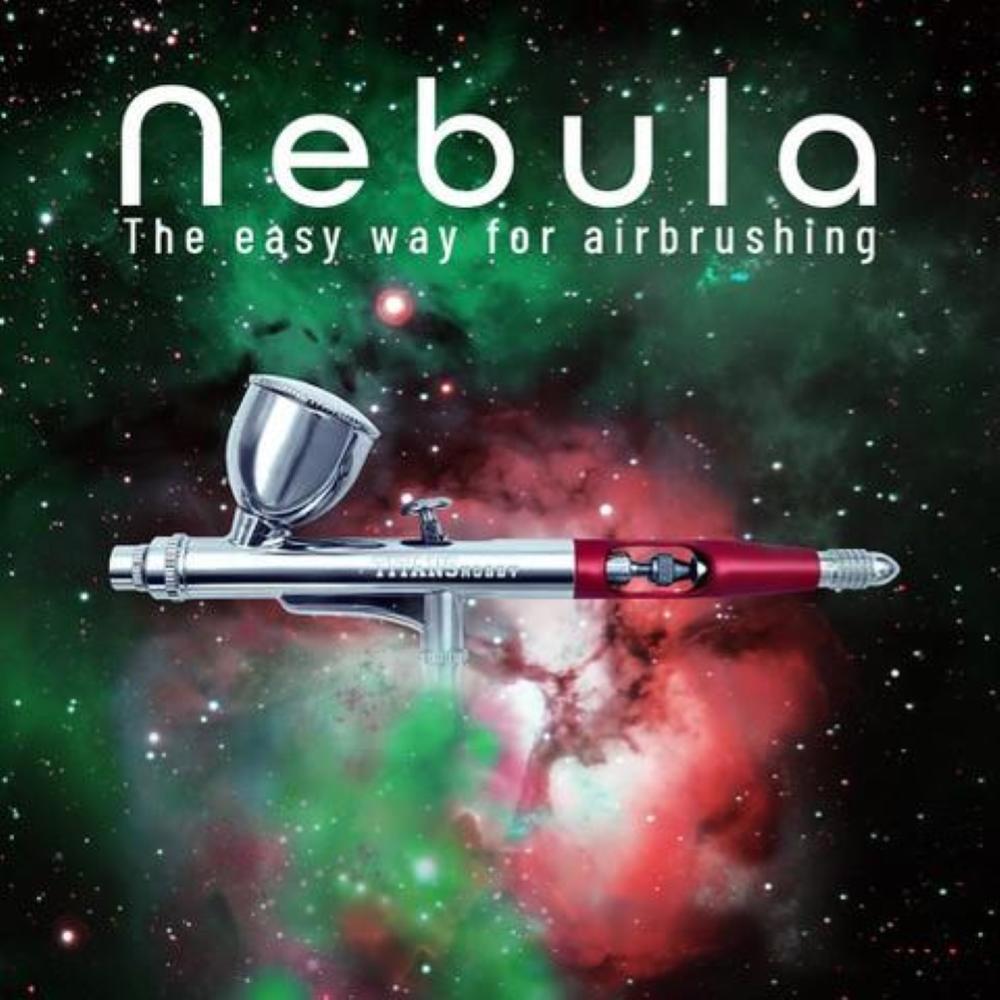 TITANS HOBBY: Aerografo NEBULA a doppia azione con alimentazione per gravità - ugello/ago 0.3mm