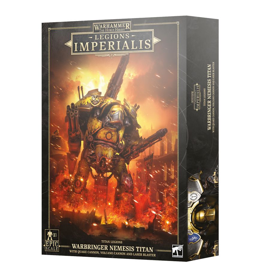 Legions Imperialis: Warbringer Nemesis Titan con Quake Cannon, Volcano Cannon e Laser Blaster