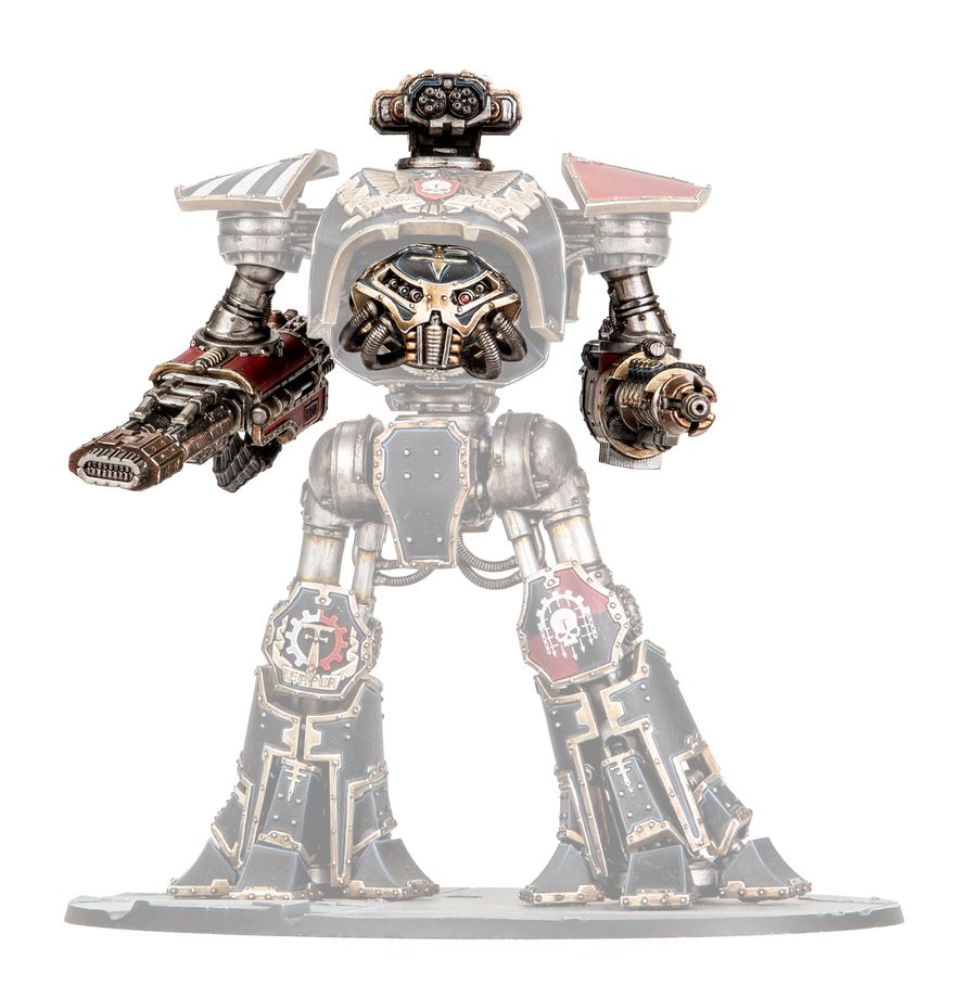 Armi del Reaver Titan: Graviton Obliterator, Volkite Annihilator, Vulcan Mega-Bolter e Conversion Beam Dissolutor