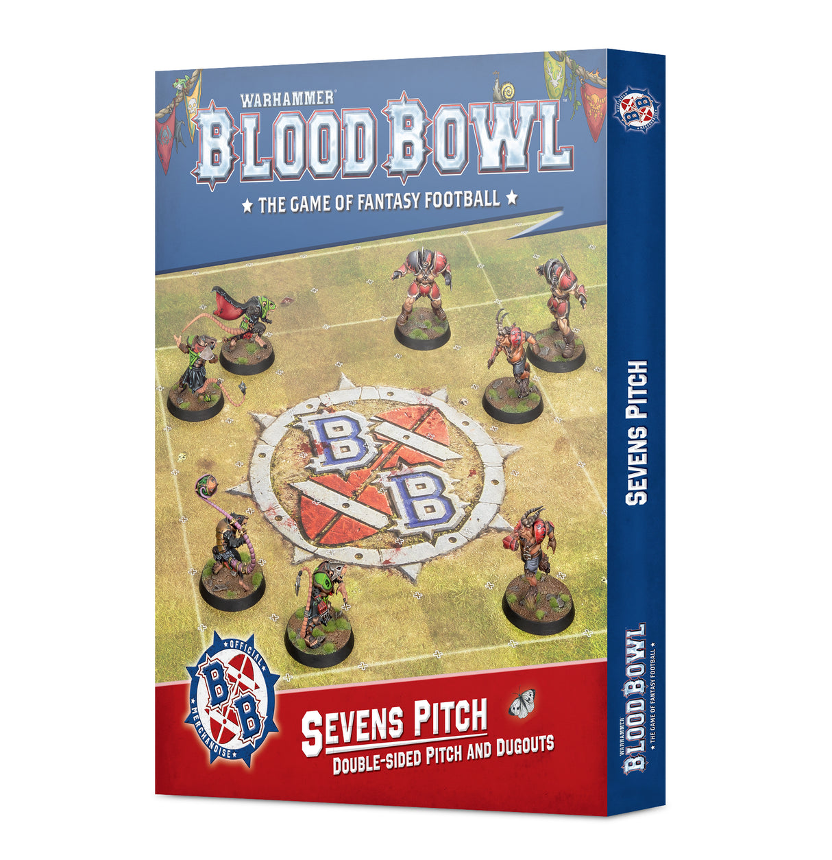 Blood Bowl Sevens Double Sided Pitch and Dugouts Set - data di rilascio 22.8.26