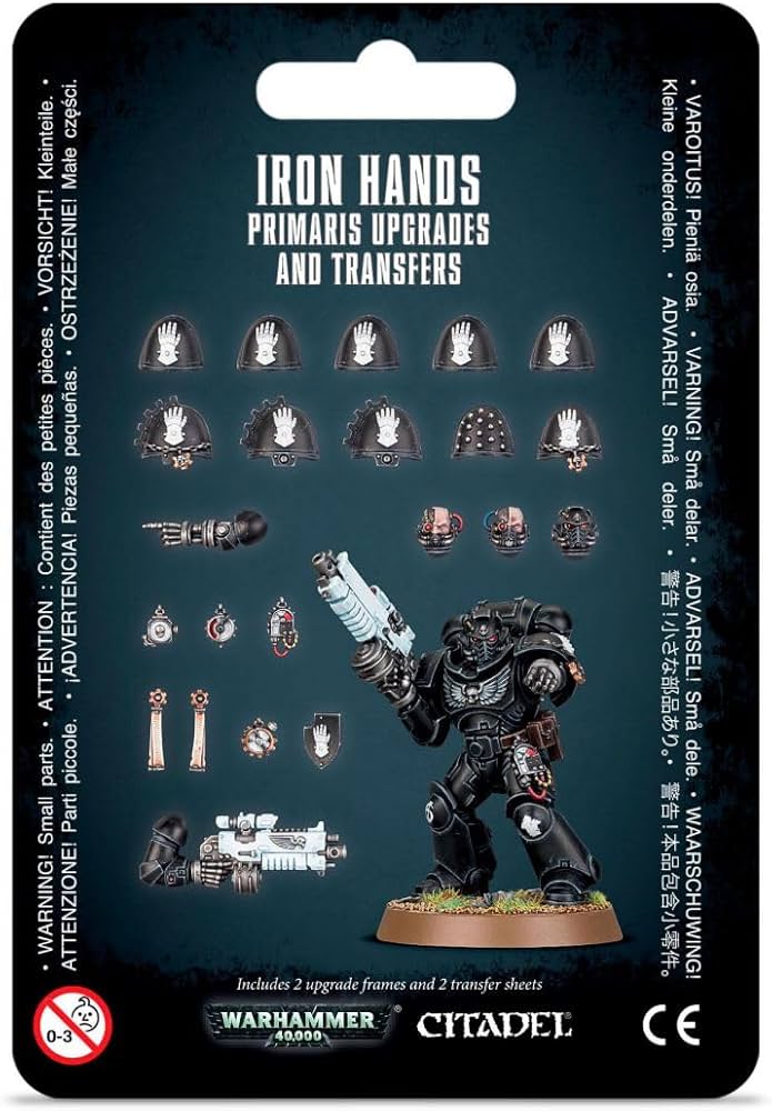 Migliorie e trasferibili degli Iron Hands Primaris