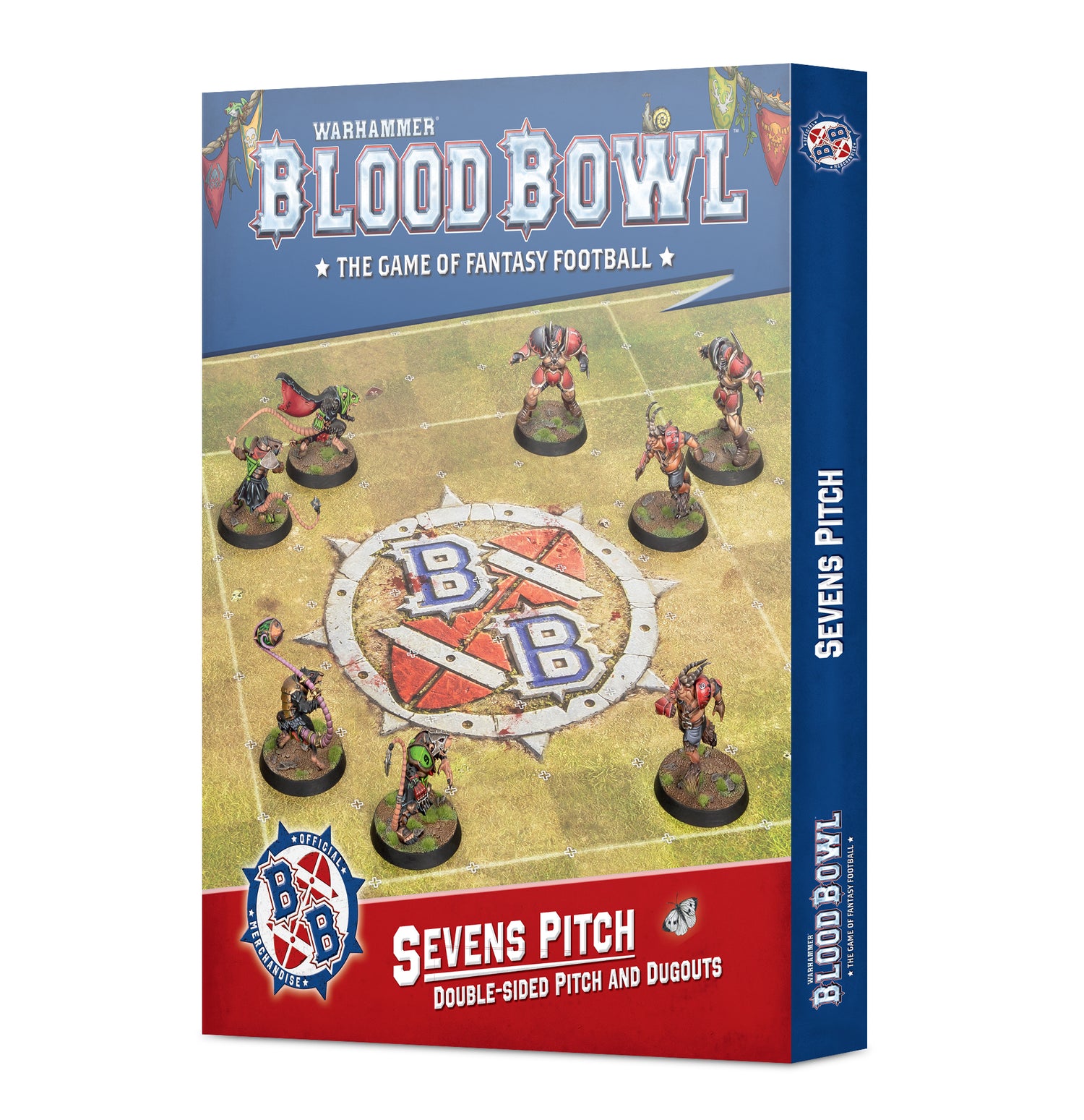 Blood Bowl Sevens Double Sided Pitch and Dugouts Set - data di rilascio 22.8.26